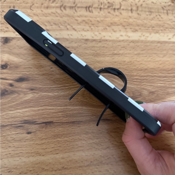 Loopy Case Black and White Checkered Phone Case - Picture 4 of 4